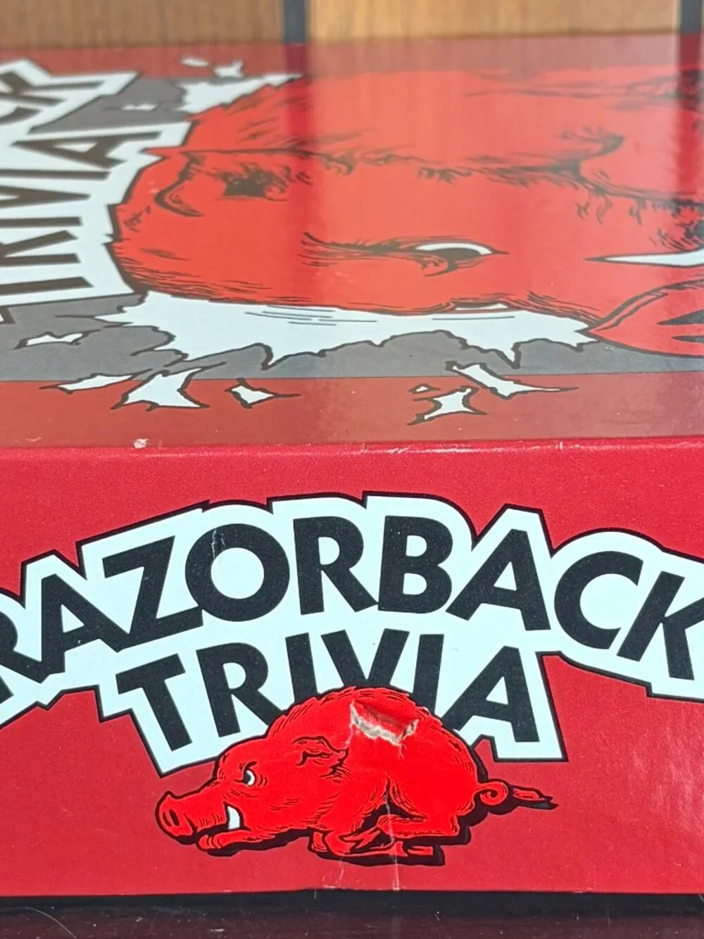 Vintage Rarozback Trivia Board Game  Arkansas Razorbacks Sports History Complete